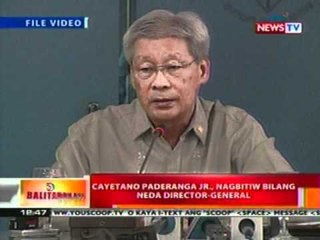 BT: Cayetano Paderanga Jr., nagbitiw bilang   NEDA Director-General