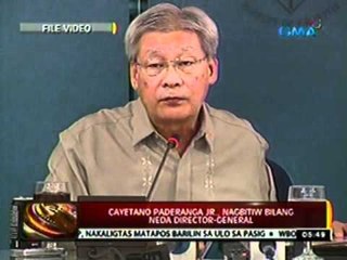 24oras: Cayetano Paderanga Jr.,   nagbitiw bilang NEDA   Director-General