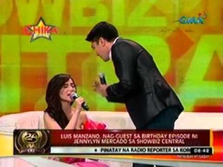 24ORAS:  Luis Manzano, nag-guest sa   birthday episode ni Jennylyn   Mercado sa Showbiz Central