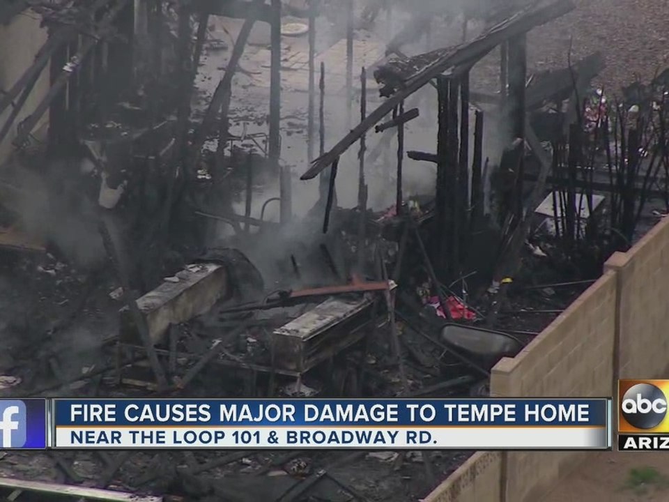 Tempe home severely damaged after fire on Friday