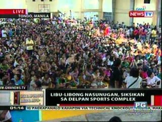 OC: Libu-libong nasunugan sa Tondo, siksikan   sa Delpan sports complex