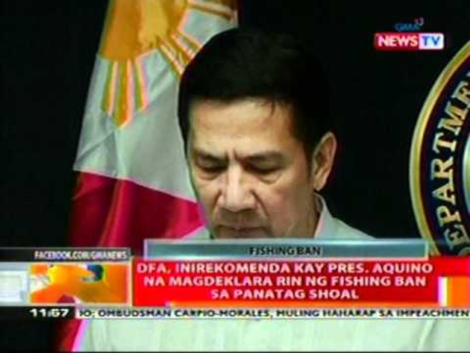 BT: PNoy, ikinatuwa ang fishing ban ng China   sa panatag Shoal simula bukas