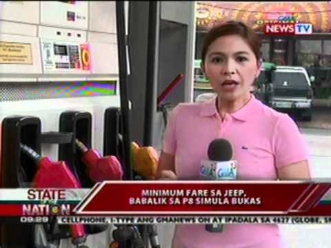 SONA: Minimum fare sa jeep, babalik sa P8 simula bukas