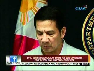 24 Oras: China nagpatupad ng fishing ban sa Panatag o Scarborough Shoal