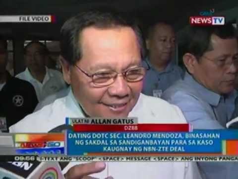 NTG: Ex-DOTC Sec. Mendoza, binasahan ng sakdal sa Sandiganbayan kaugnay ng NBN-ZTE deal (051412)