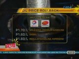 UB: Ilang oil firms, nagpatupad ng bigtime rollback (051412)