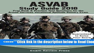 Read ASVAB Study Guide 2016: Prep Book   Practice Test Questions for the Armed Services Vocational