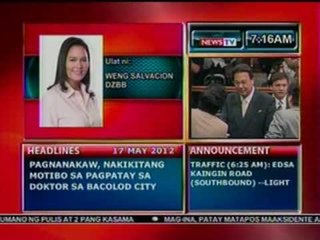 DB: Corona, handang-handa na raw na harapin ang lahat sa ginagananap ng impeachment trial (051712)