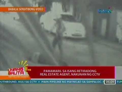 UB: Pamamaril sa isang retiradong real estate agent sa QC, nakunan ng CCTV (051712)