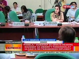 Pamela, humarap sa Senate hearing kaugnay sa umano'y panghahalay sa kanyan ng Panamanian diplomat
