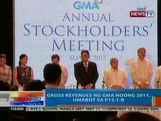 NTG: Gross revenues ng GMA noong 2011, umabot sa P13.1B (051712)