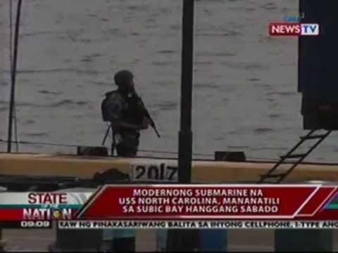 SONA: Modernong submarine na USS North Carolina, mananatili sa Subic Bay hanggang Sabado