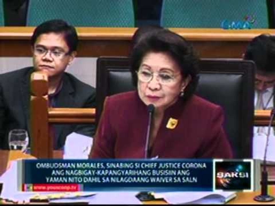 Ombudsman Morales, nakasagutan si Sen. Santiago ukol sa kapangyarihan nyang magpa-imbestiga sa AMLC