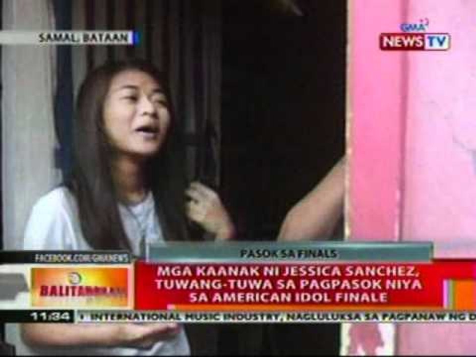 BT: Mga kaanak ni Jessica Sanchez, tuwang-tuwa   sa pagpasok niya sa American Idol Finale