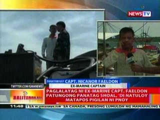 BT: Paglalayag ni Ex-Marine Capt. Faeldon patungong Panatag Shoal, di natuloy nang pigilan ni PNoy