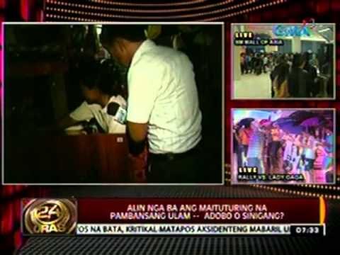 24 Oras: Alin ba ang maituturing na pambansang ulam Adobo o Sinigang?