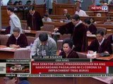 QRT: Mga senator-judge, pinaghahandaan na ang pagsalang ni CJ Corona sa impeachment bukas