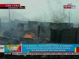 BP: 193 bahay sa Cebu, nasunog