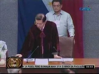 24 Oras: Corona, sedated daw kaya 'di nakausap ni Lead Counsel Serafin Cuevas