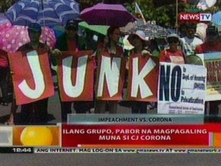 BT: Ilang grupo, pabor na magpagaling muna sa   CJ Corona