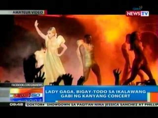 NTG: Lady Gaga, bigay-todo sa ikalawang gabi ng kanyang concert