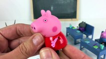 Learn Math with Peppa Pigs Classroom Madame Gazelle Teaching Math Danny Dog and George Juguetes