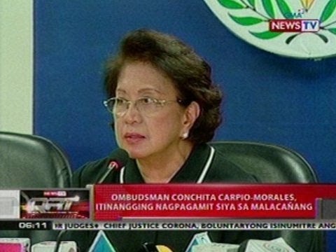 QRT: Ombudsman Conchita Morales, itinangging nagpagamit siya sa Malacañang