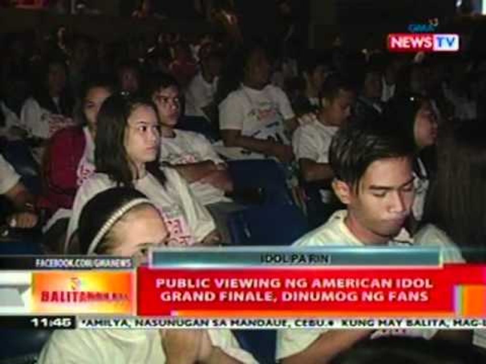 BT: Public viewing ng American Idol, grand finale, dinumog ng fans
