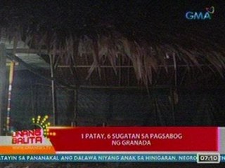 UB: 1 patay, 6 sugatan sa pagsabog ng granada sa Zamboanga Sibugay (052512)