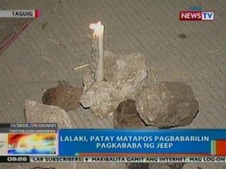NTG: Lalaki, patay matapos pagbabarilin pagkababa ng jeep sa Taguig (052512)