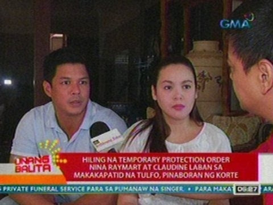 UB: Hiling na temporary protection order nila Raymart vs Tulfo brothers, pinaboran ng korte