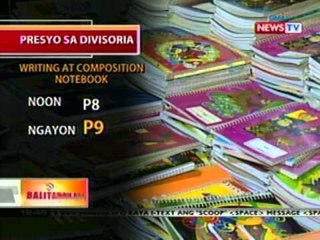 BT: Ilang gamit pang-eskwela, bagsak-presyo sa Divisoria