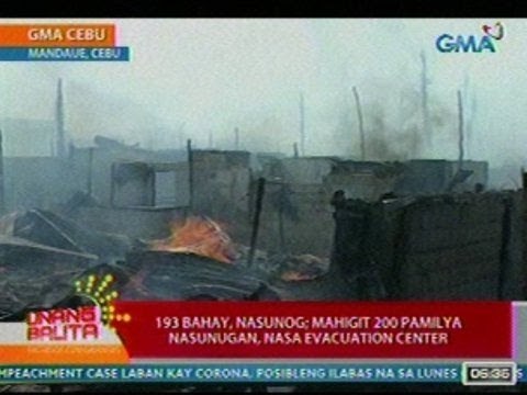 UB: 193 bahay sa Mandaue, Cebu, nasunog (052412)