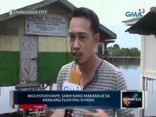 Saksi: Mga estudyante, sabik nang makabalik sa kanilang floating school