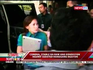 SONA: Corona, nananatili ngayon sa ICU ng The Medical City matapos sumalang sa impeachment court
