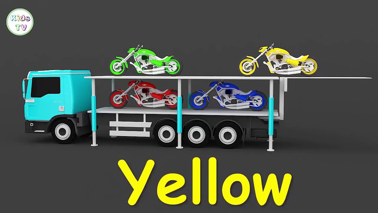 Colors for Children to Learn with Street Vehicles - Colours for Kids to Learn - Learning Videos