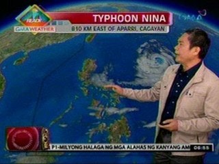 24 Oras: Bagyong Nina, lumakas pa at bumagal