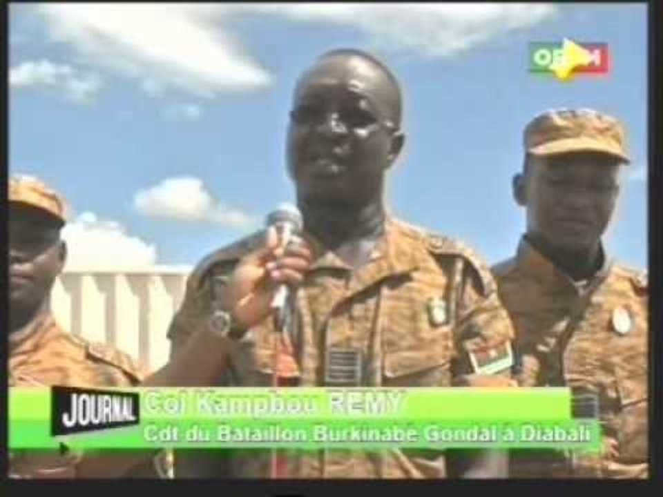 Environ 1500 Hommes du nouveau Bataillon Burkinabé appelés Gondal sont installés à Djabali.