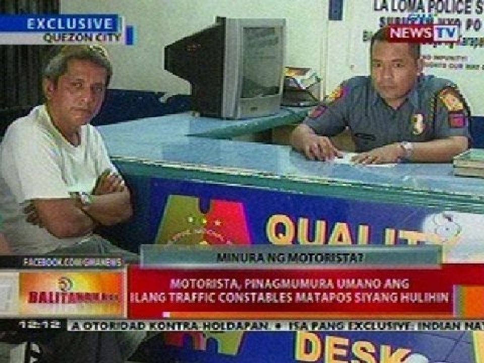 BT: Motorista sa QC, pinagmumura ang ilang traffic constables matapos hulihin