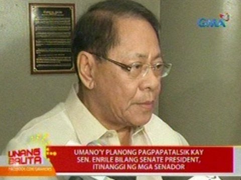 UB: Umano'y planong pagpapatalsik kay Sen. Enrile bilang Senate President, itinanggi ng mga senador