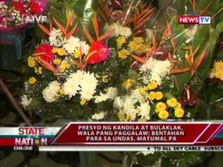 SONA: Presyo ng kandila at bulaklak, wala pang paggalaw; bentahan para sa Undas, matumal pa