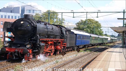 Une heure de train passant des sons