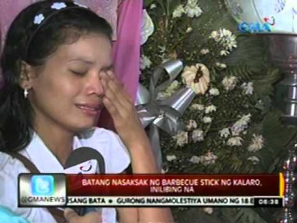 24 Oras: Batang nasaksak ng barbeque   stick ng kalaro, inilibing na