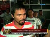 24 Oras: Pacquiao, tuloy ang ensayo sa Gensan City para sa laban nila ni Juan Manuel Marquez