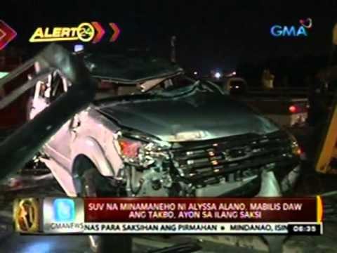 24 Oras: Alyssa Alano, sugatan matapos maaksidente sa minamanehong SUV