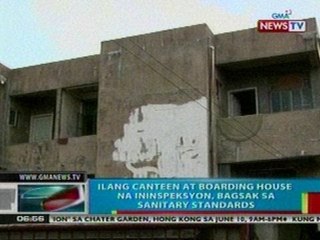 BP: Ilang canteen at boarding house na   ininspeksyon, bagsak sa sanitary   standards