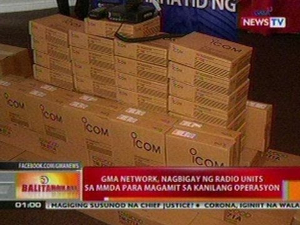 BT: GMA Network, nagbigay ng radio units sa   MMDA para magamit sa kanilang operasyon