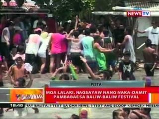 BT: Mga lalaki, nagsayaw nang naka-damit pambabae sa Baliw-baliw Festival