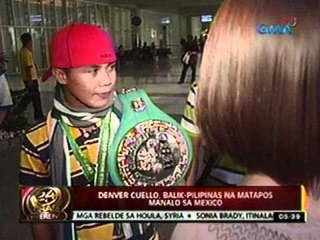 24oras: Denver Cuello, balik-Pilipinas na matapos manalo sa Mexico