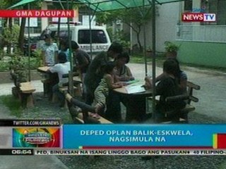 BP: DepEd oplan balik-eskwela, nagsimula na